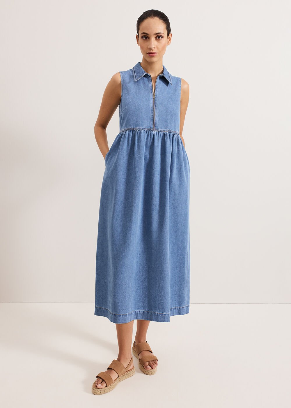 Blakely Midi Dress - Blue
