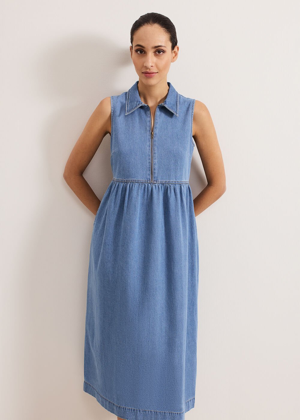 Blakely Midi Dress - Blue