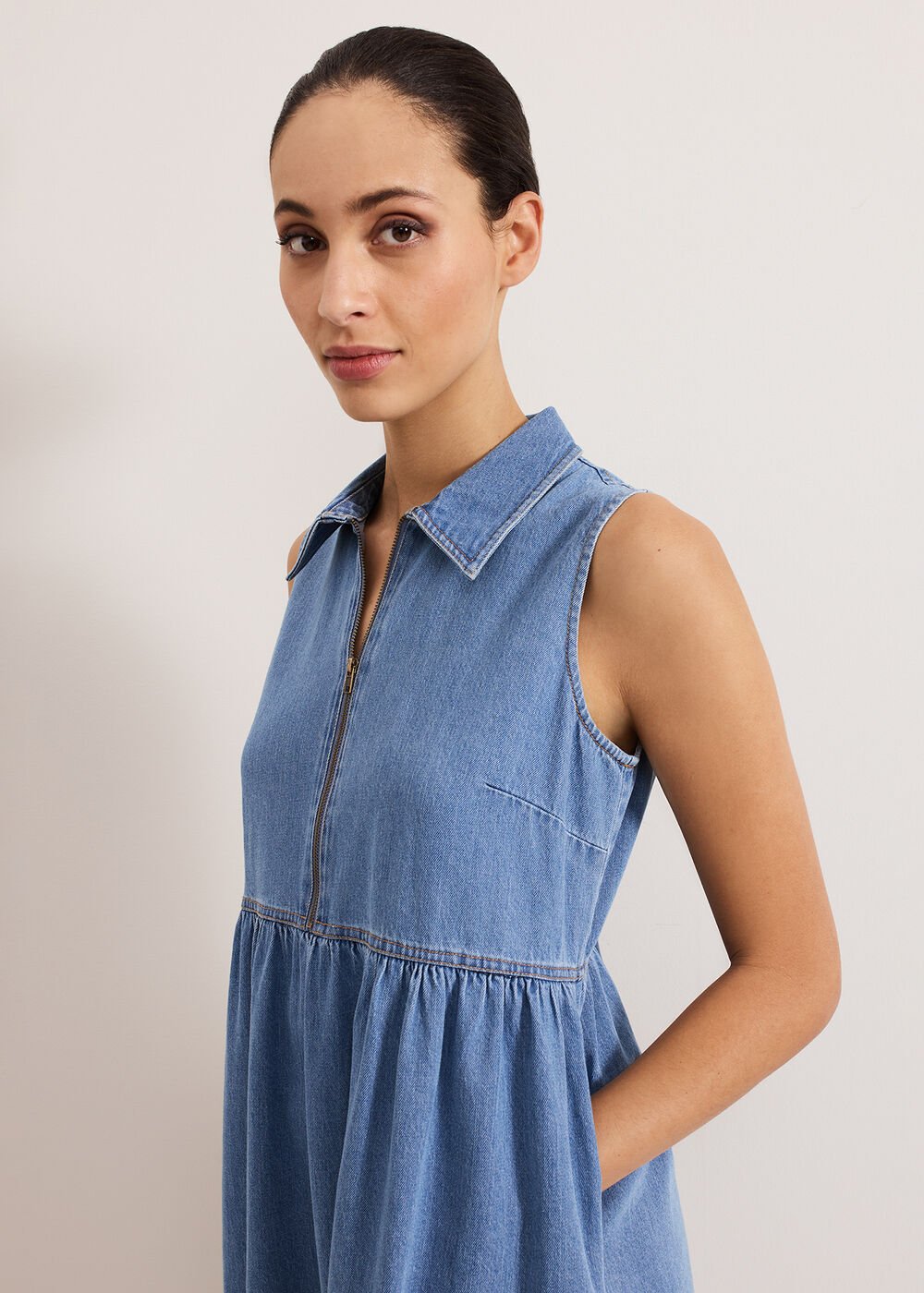 Blakely Midi Dress - Blue
