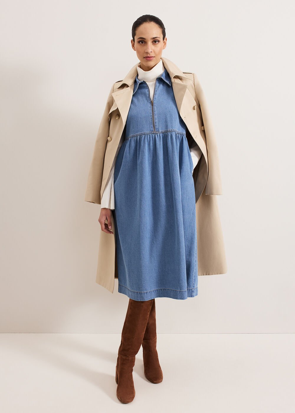Blakely Midi Dress - Blue