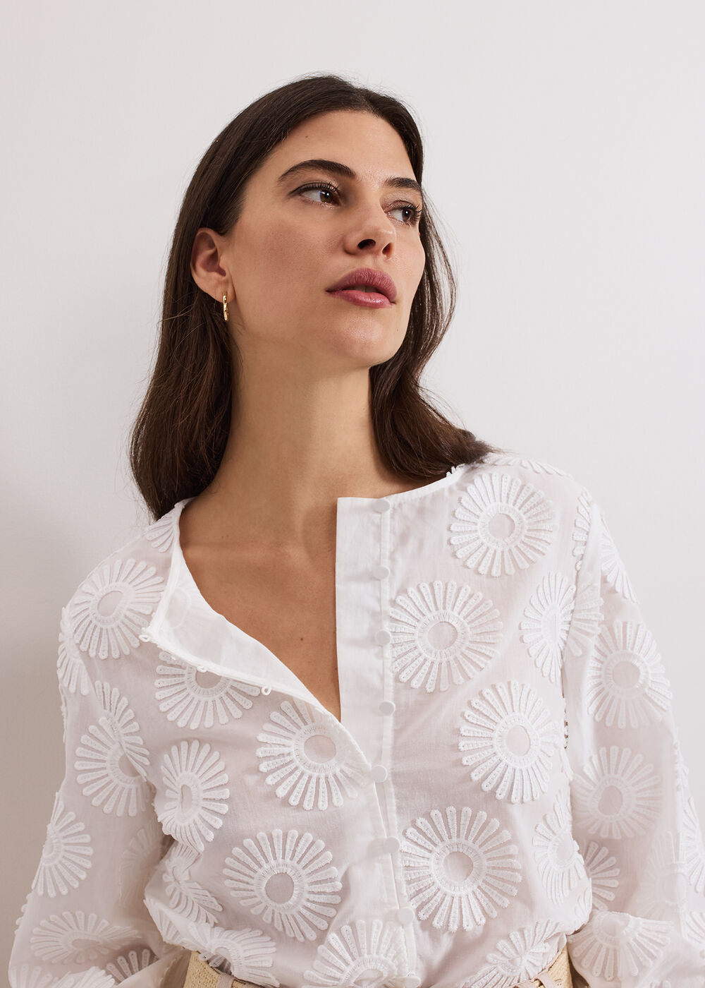 Daisy Poplin Blouse - Ivory