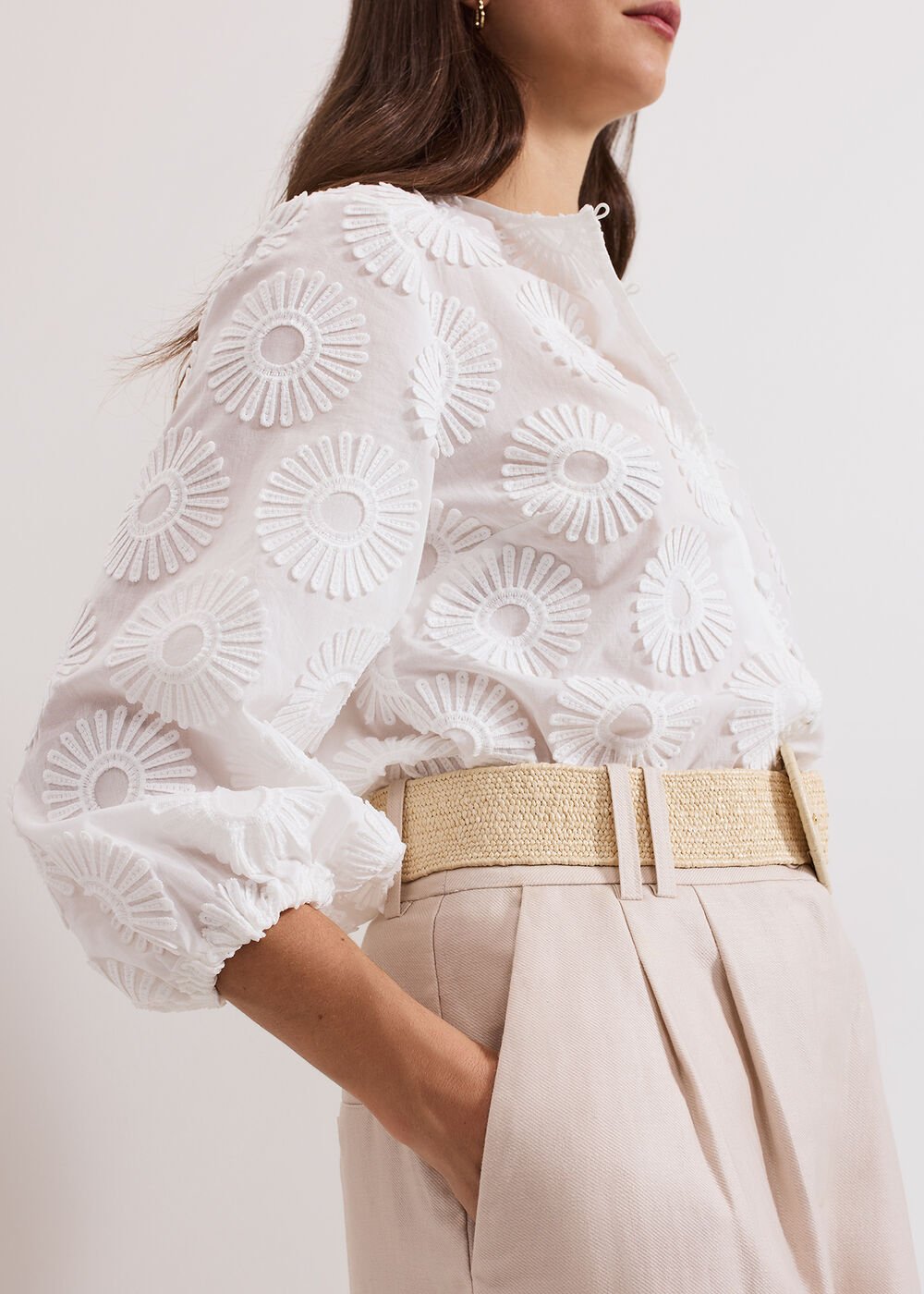 Daisy Poplin Blouse - Ivory