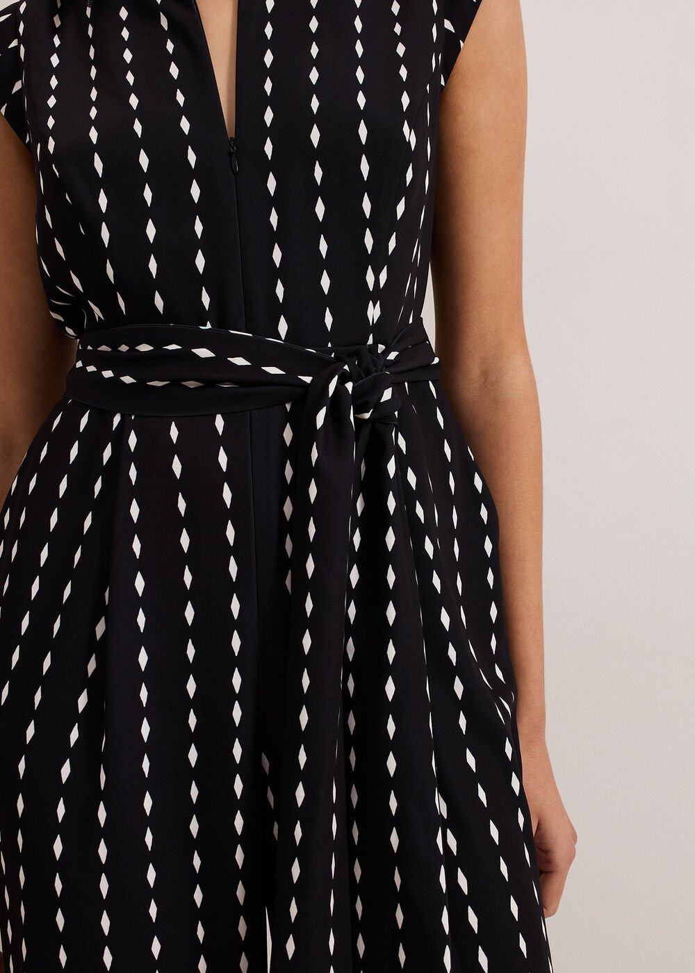 Delina Geo Jumpsuit - Black