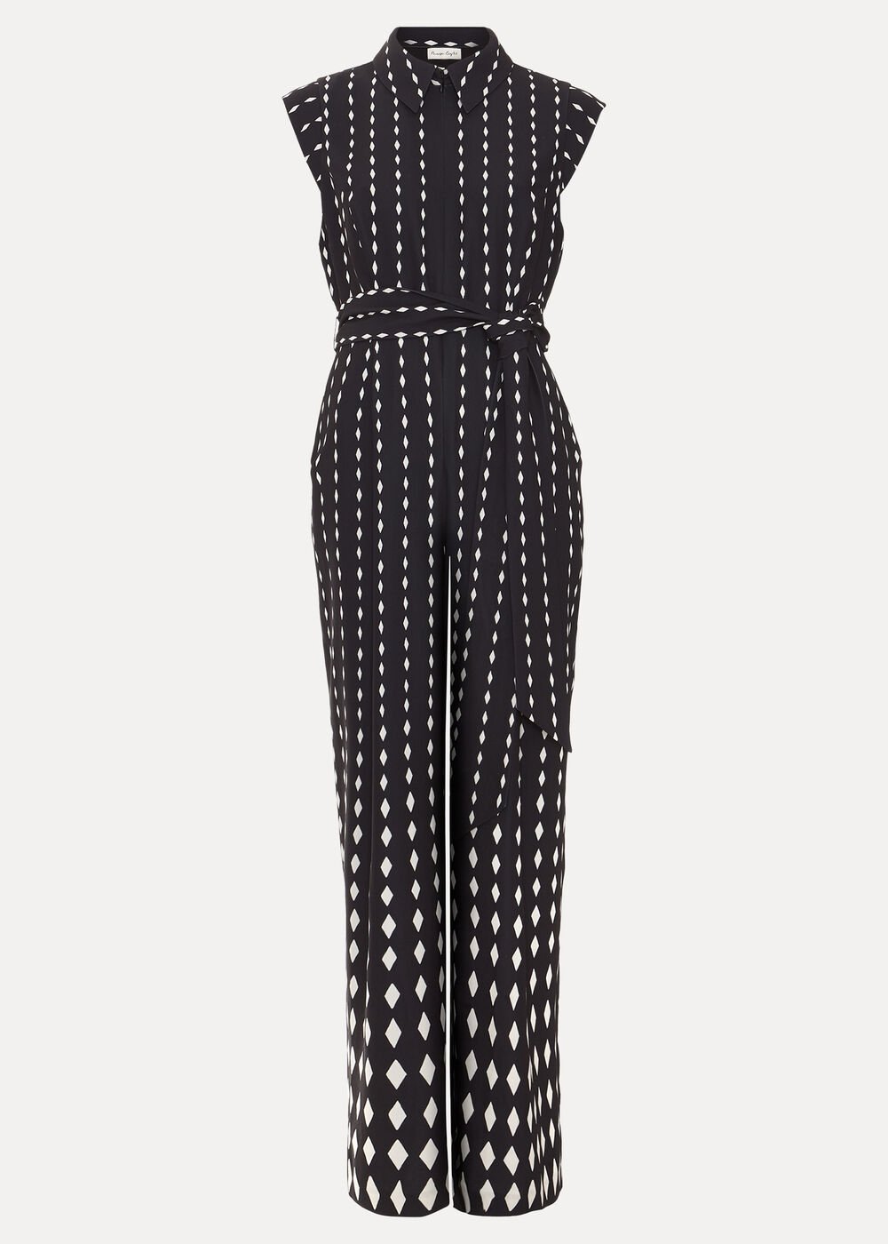 Delina Geo Jumpsuit - Black