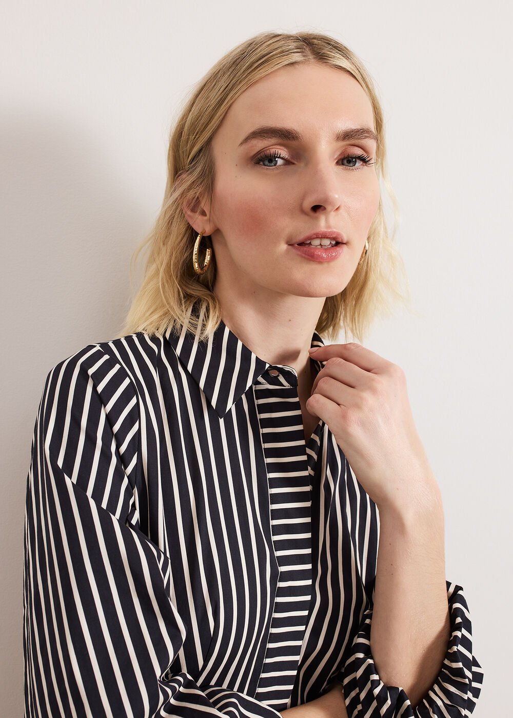 Corina Stripe Dress - Black