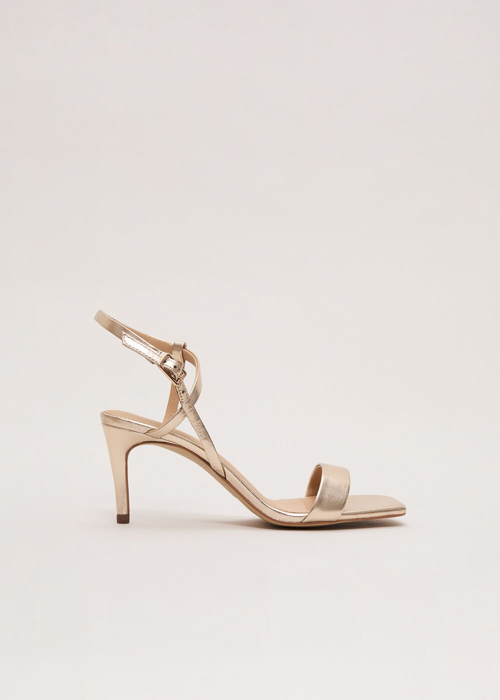 Gold Strappy Sandal - Gold