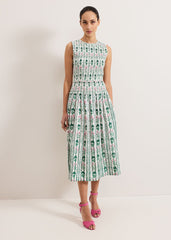 Chiara Floral Dress - Ivory