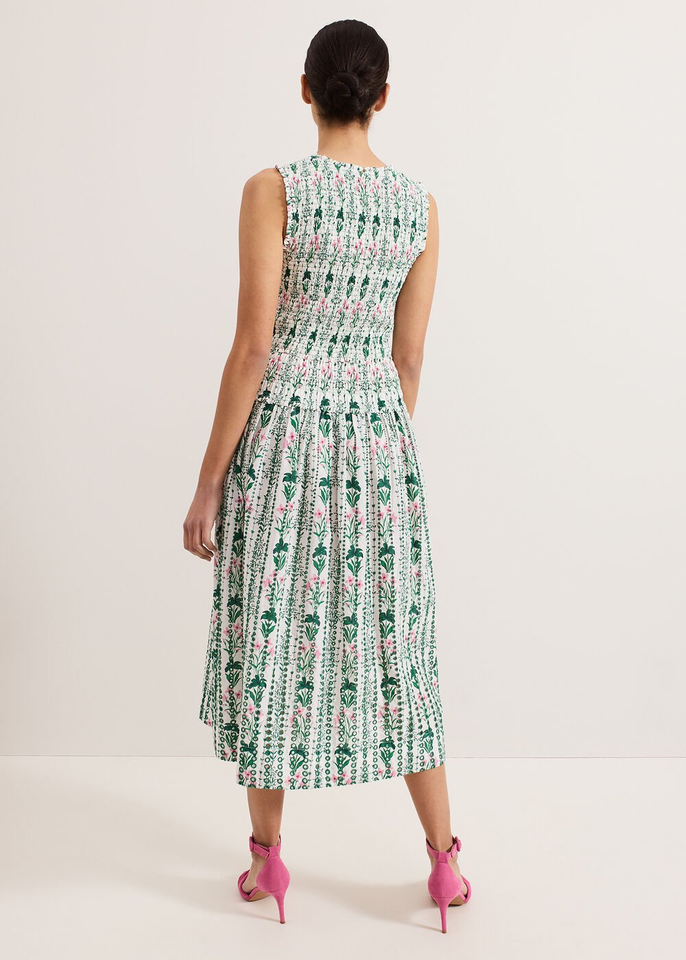 Chiara Floral Dress - Ivory