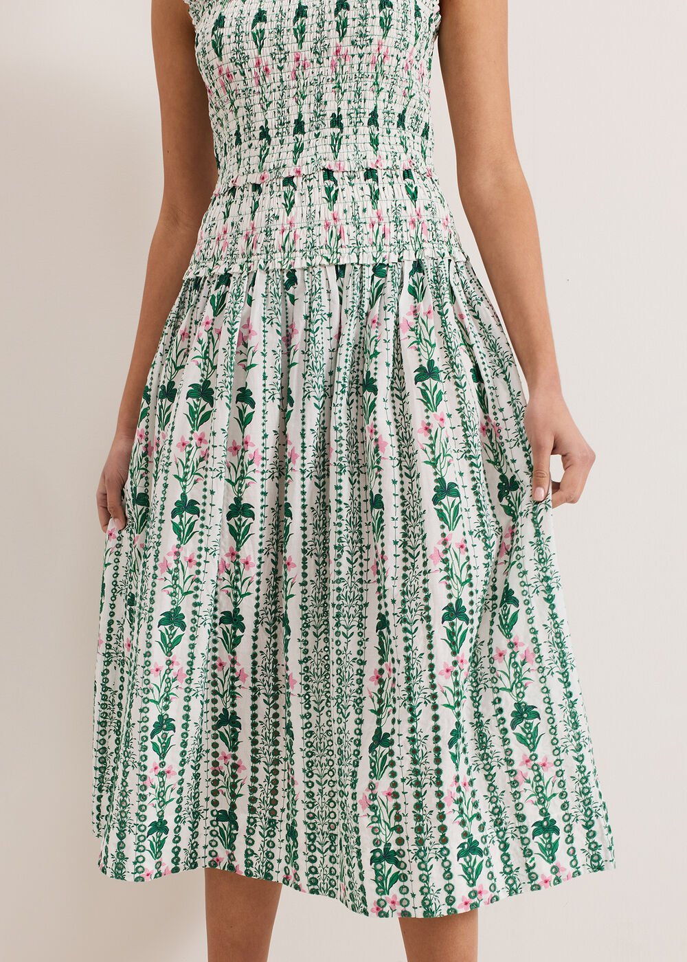 Chiara Floral Dress - Ivory