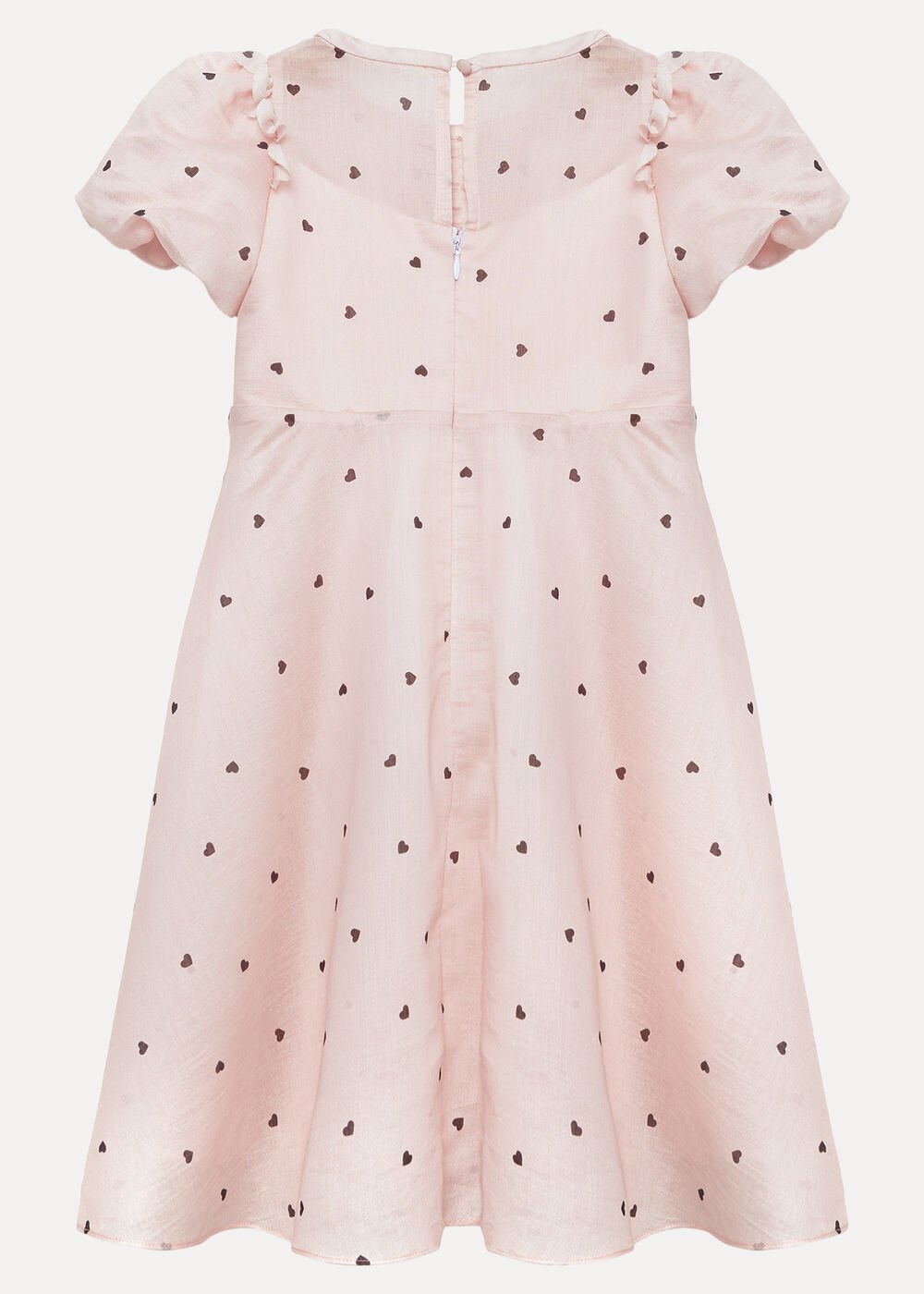 Bebe Heart Dress - Pale Pink