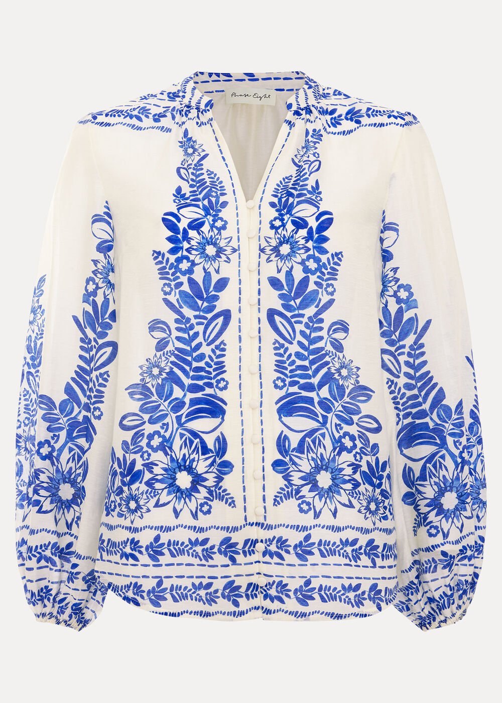 Marisa Linen Blouse - Blue
