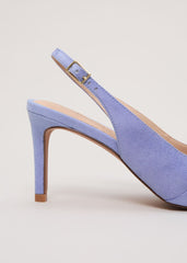 Twist Slingback Heels - Pale Blue