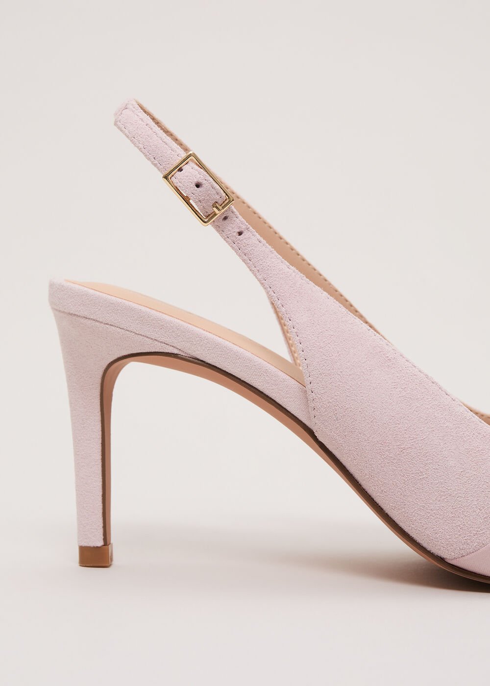 Twist Slingback Heels - Antique Rose