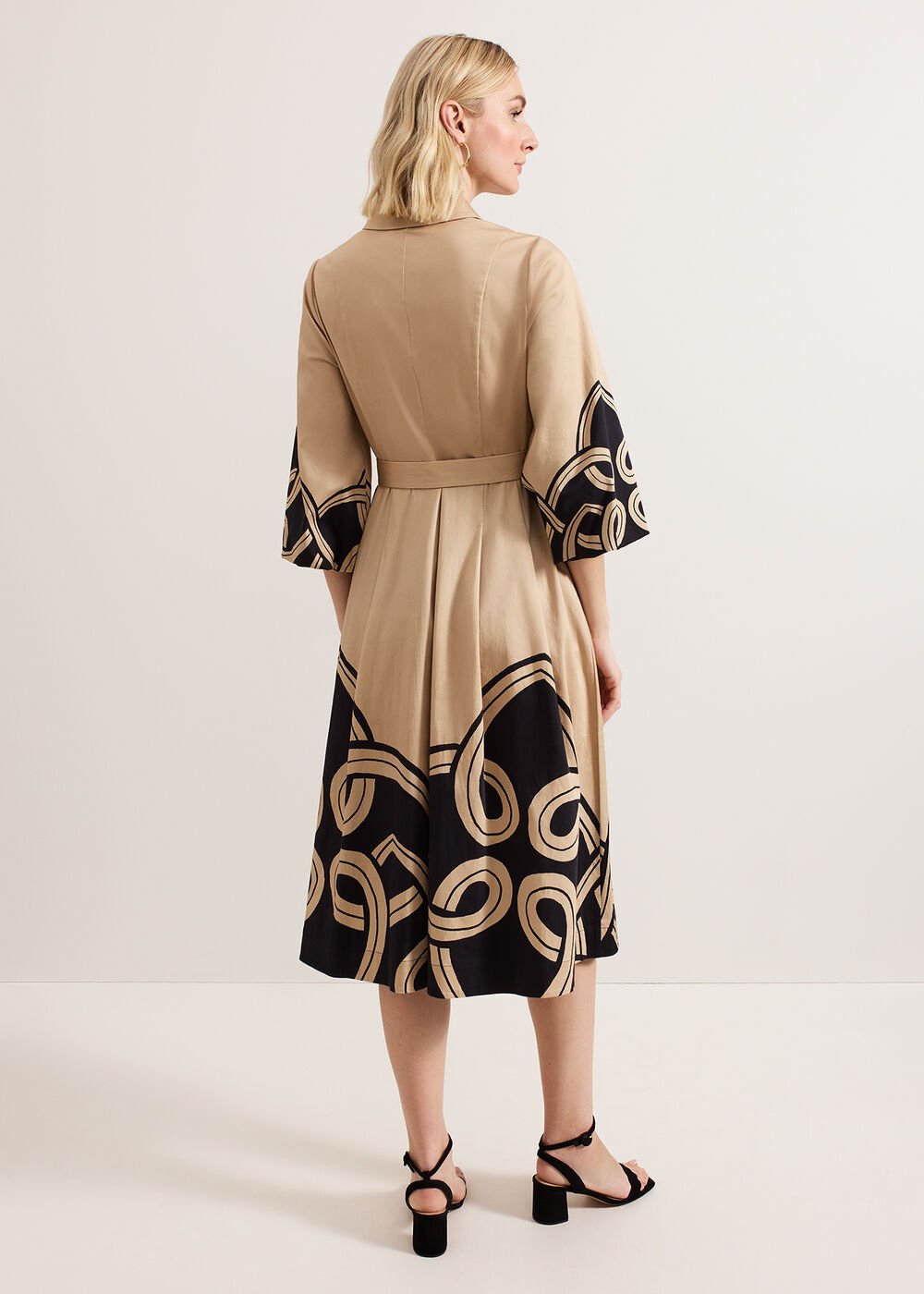 Breena Printed Midi - Neutral