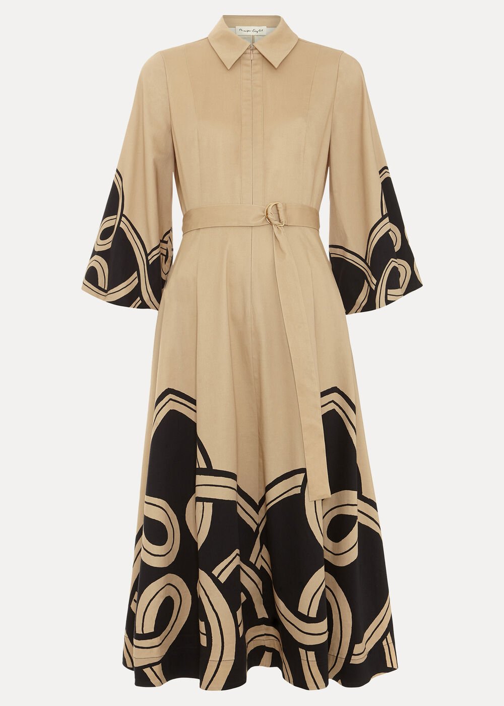 Breena Printed Midi - Neutral