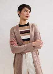 Tasha Linen Cardigan - Brown