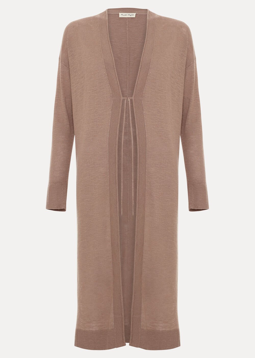 Tasha Linen Cardigan - Brown