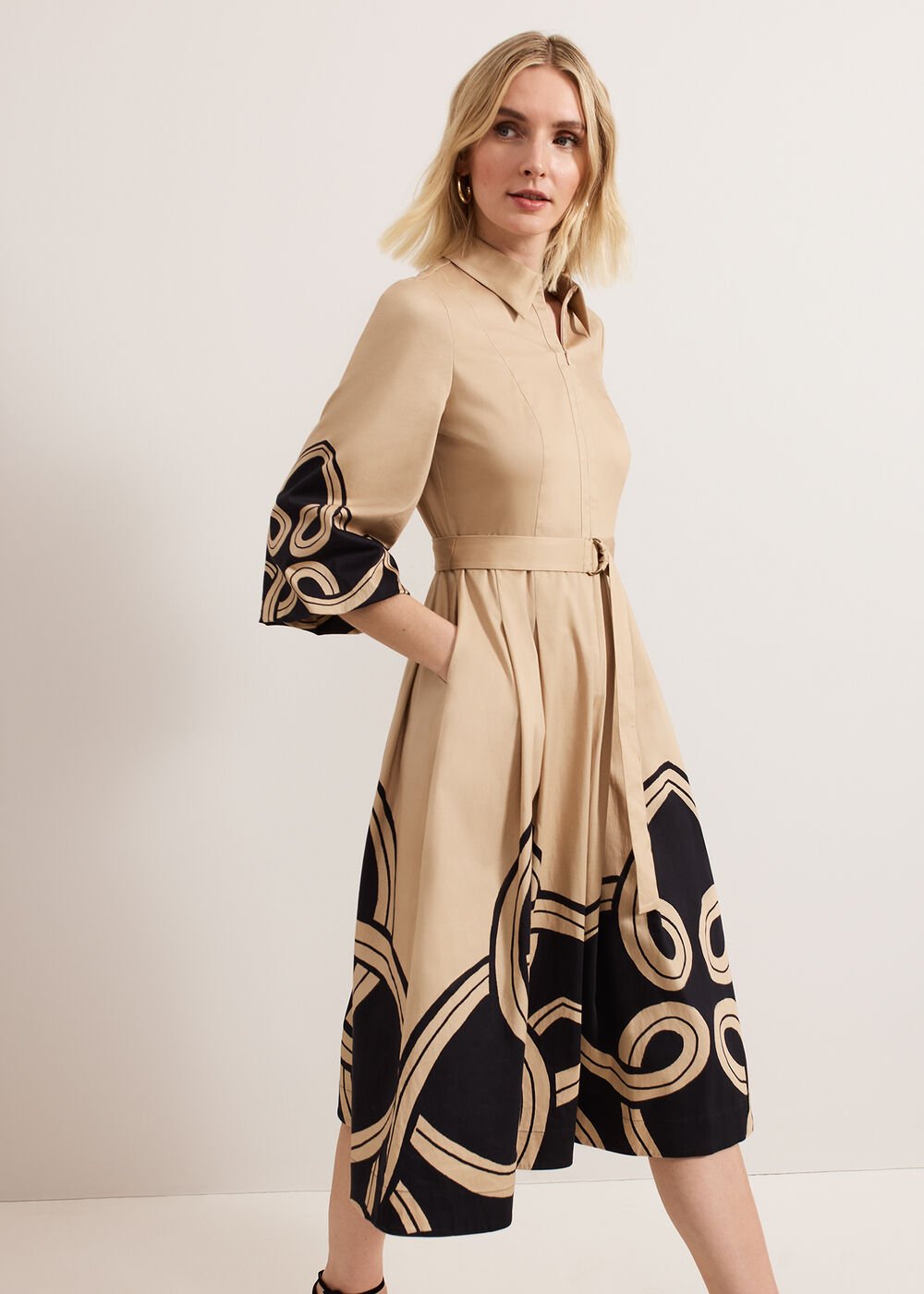 Petite Breena Dress - Neutral