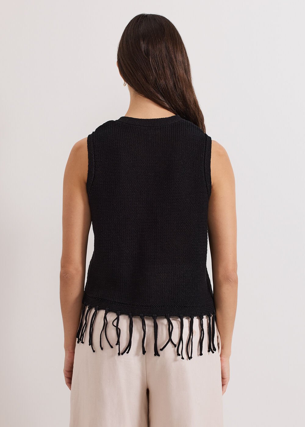 Quinn Knit Waistcoat - Black
