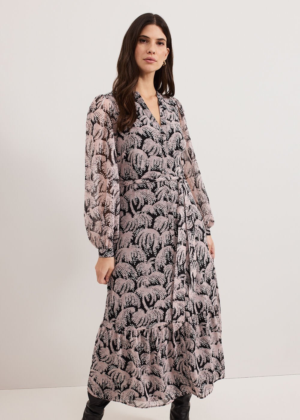 Willow Shirt Dress - Black