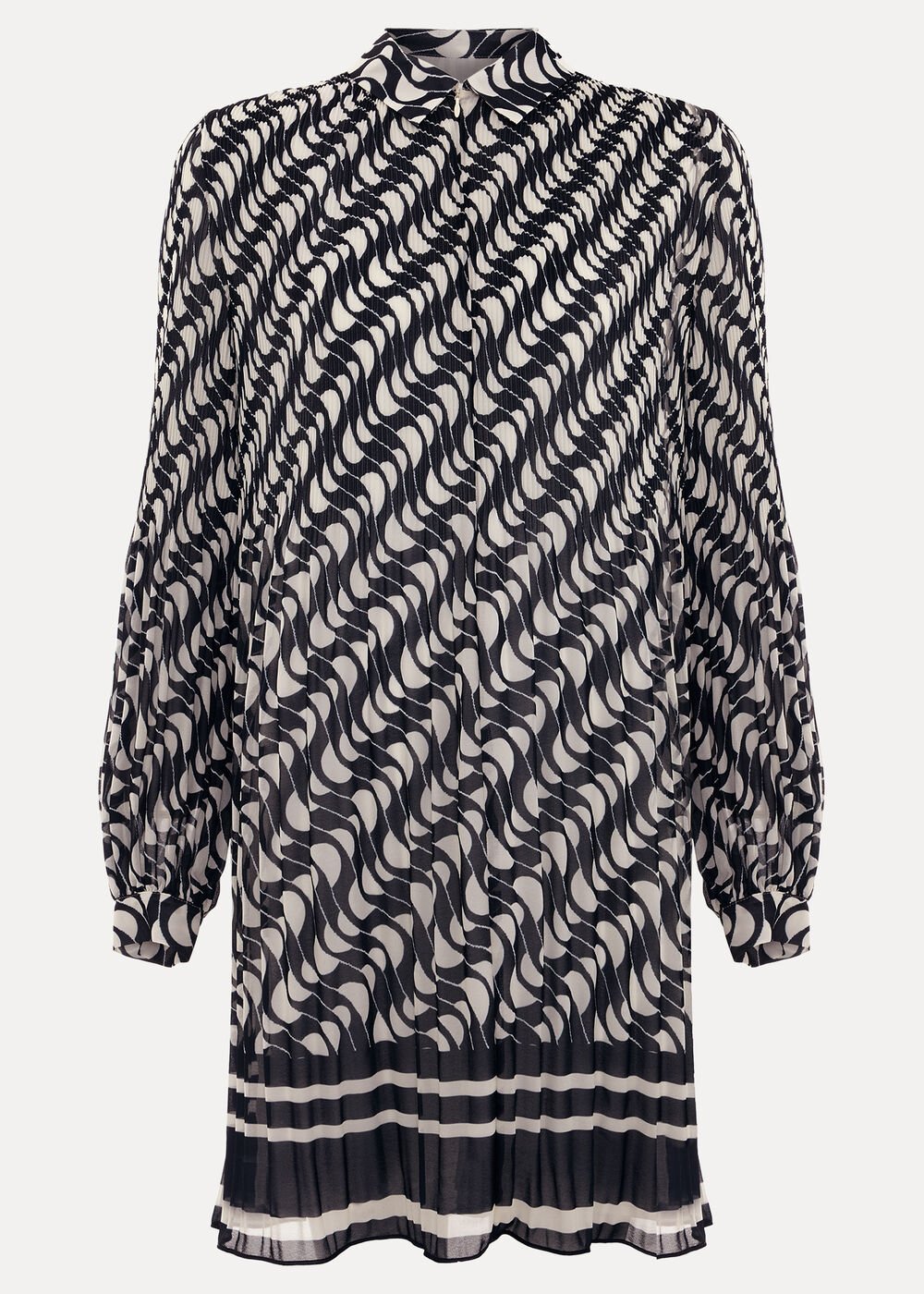 Eleanor Swing Dress - Navy/Ivory