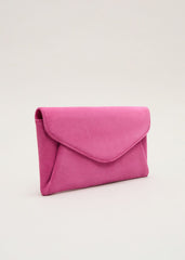 Suede Clutch - Pink
