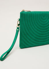 Stitch Front Clutch - Bright Green