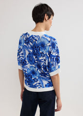 Lizzy Printed Jumper - Blue