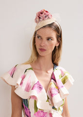 Straw Flower Pillbox - Neutral