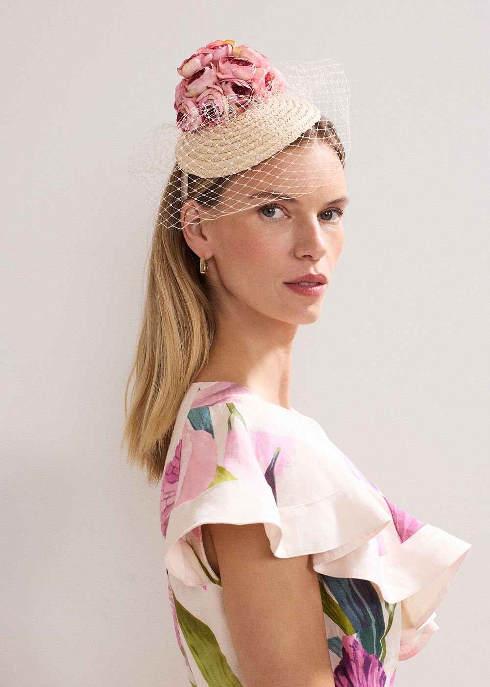 Straw Flower Pillbox - Neutral