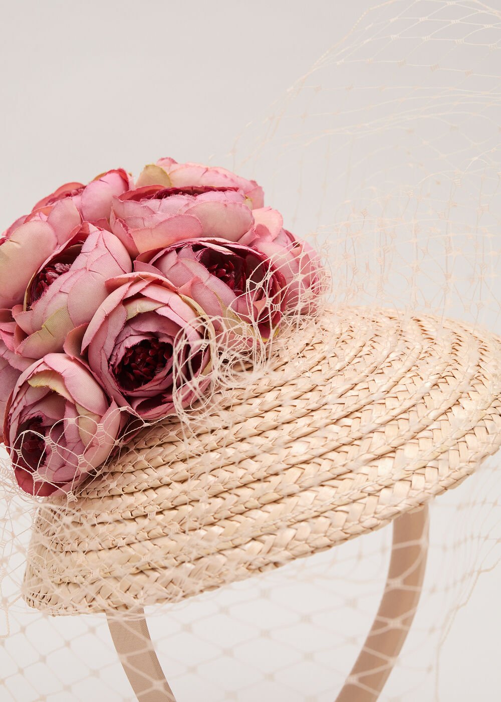 Straw Flower Pillbox - Neutral