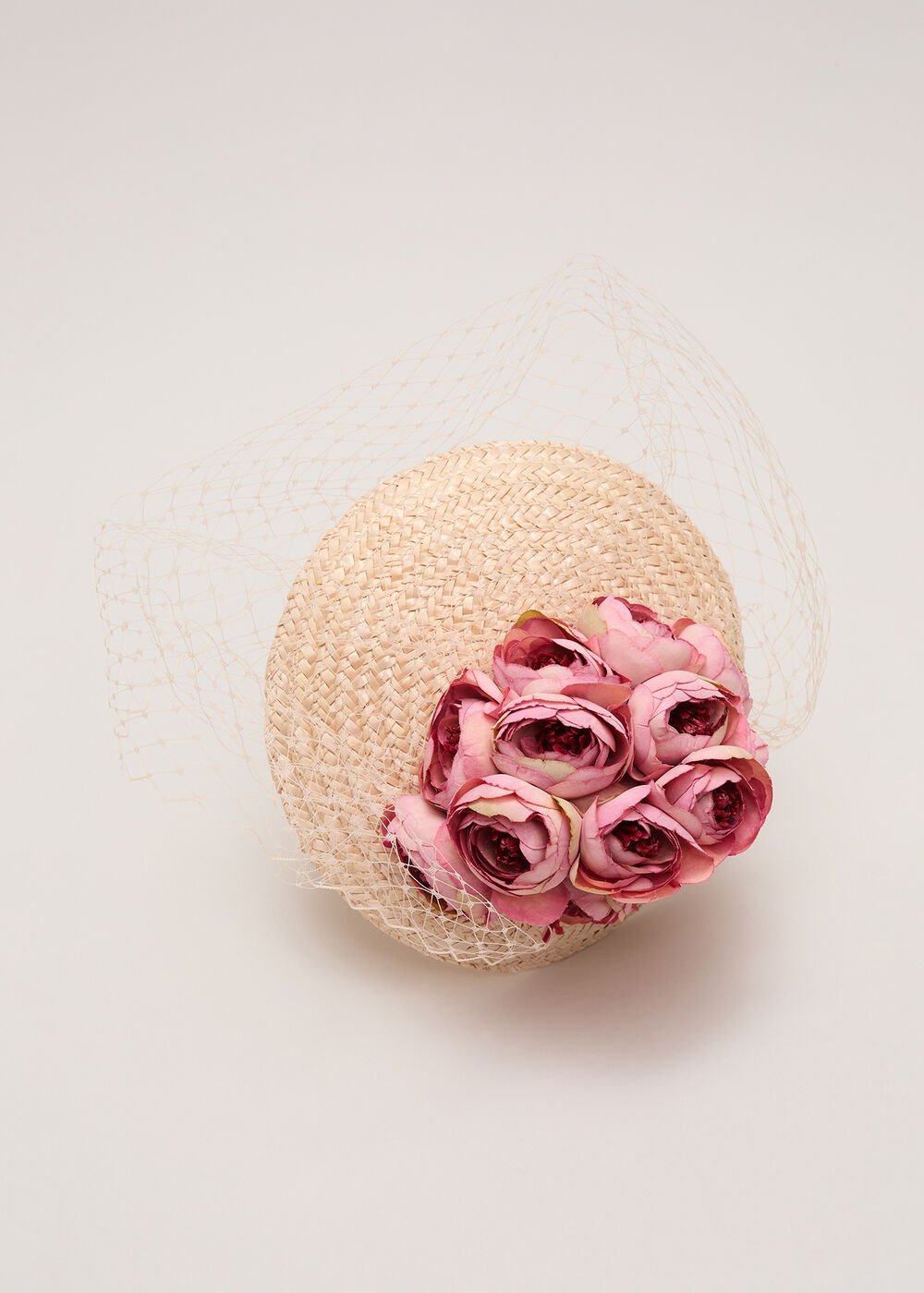 Straw Flower Pillbox - Neutral