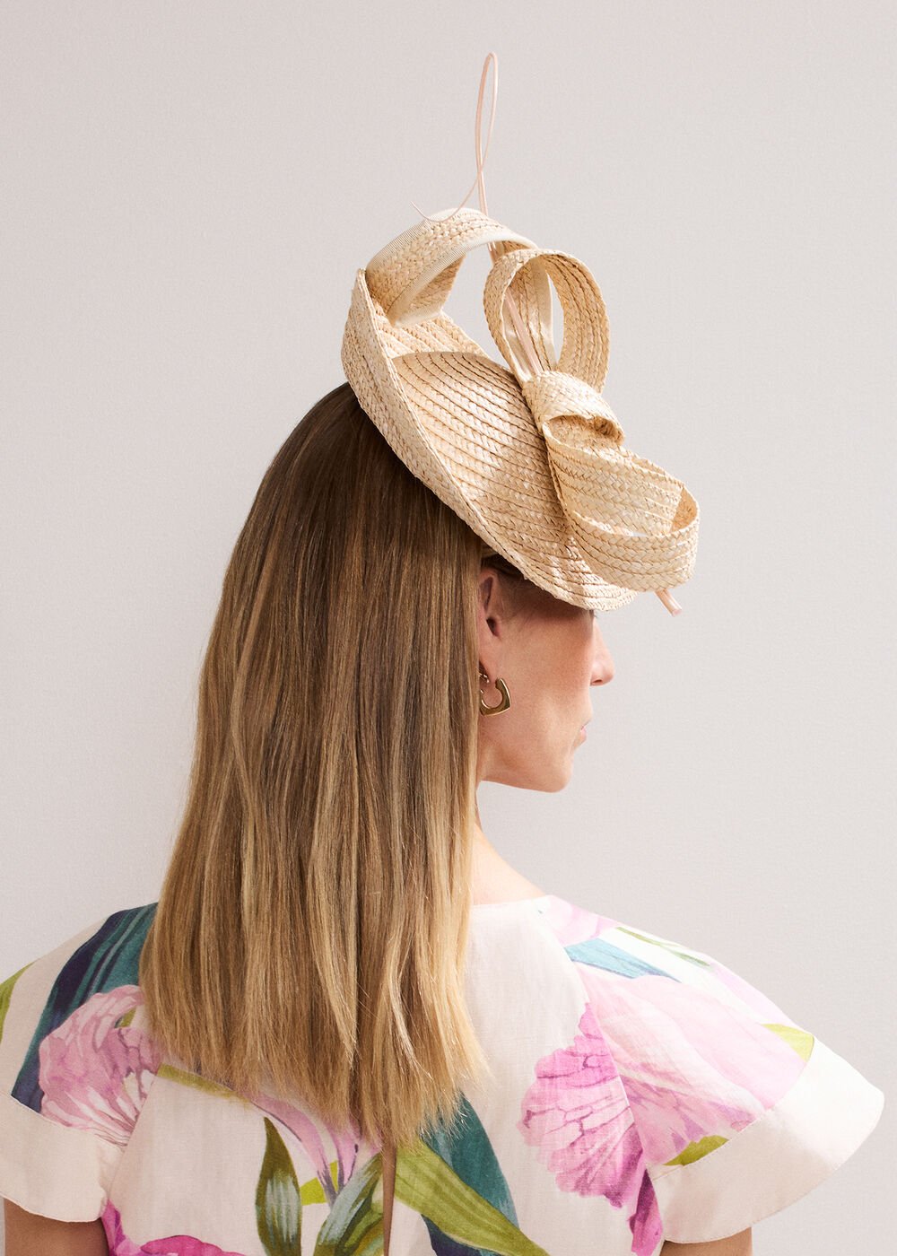 Straw Fascinator - Neutral