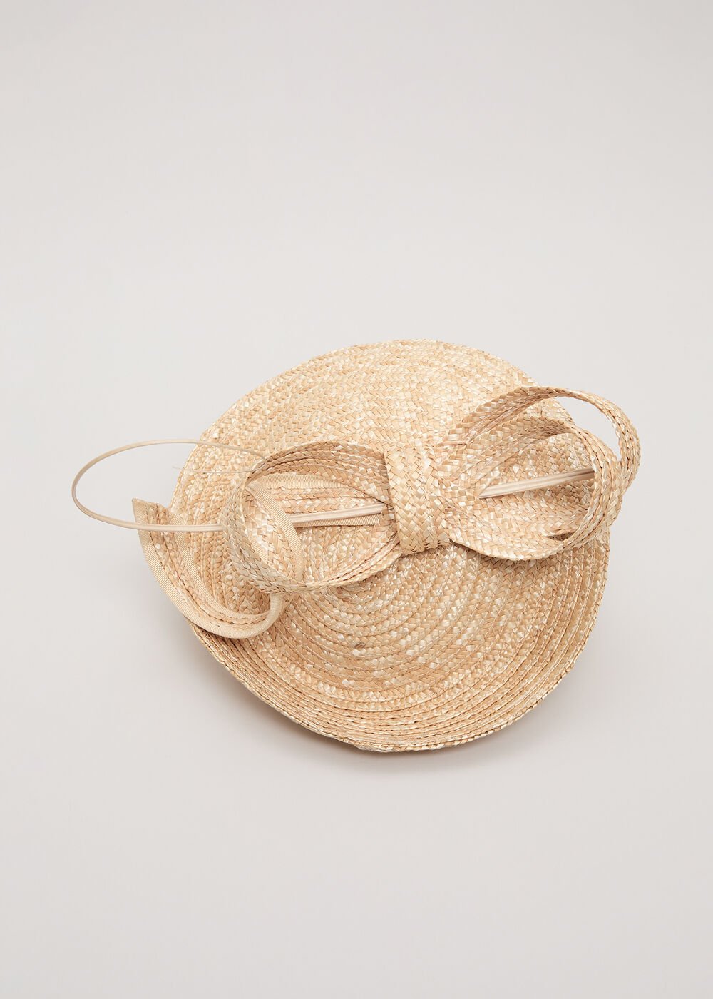 Straw Fascinator - Neutral