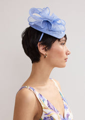 Bow Mini Disc Fascinator - Pale Blue
