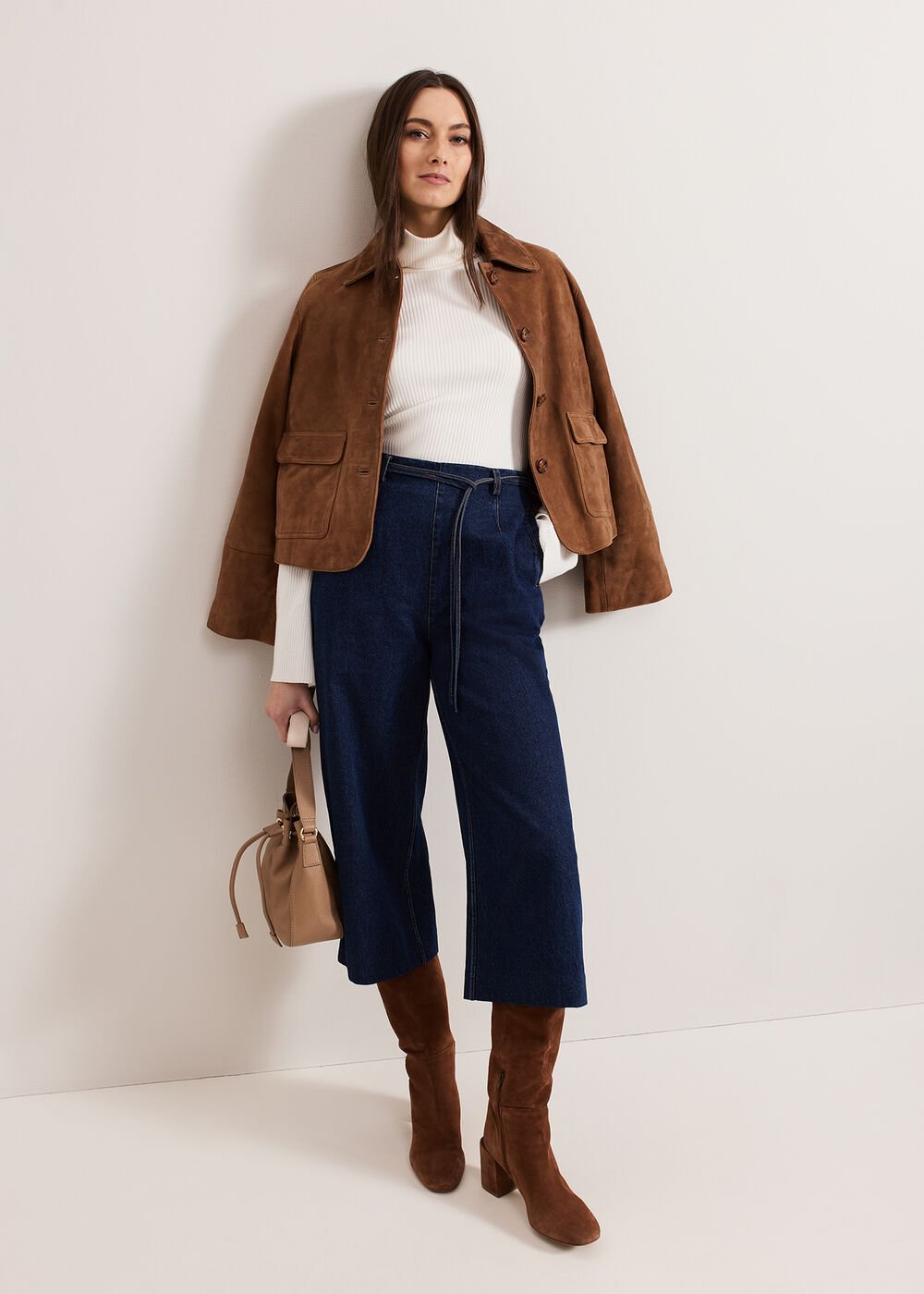 Aubrielle Denim Cullote - Mid Wash