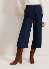 Aubrielle Denim Cullote - Mid Wash