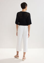 Aubrielle Denim Culottes - White