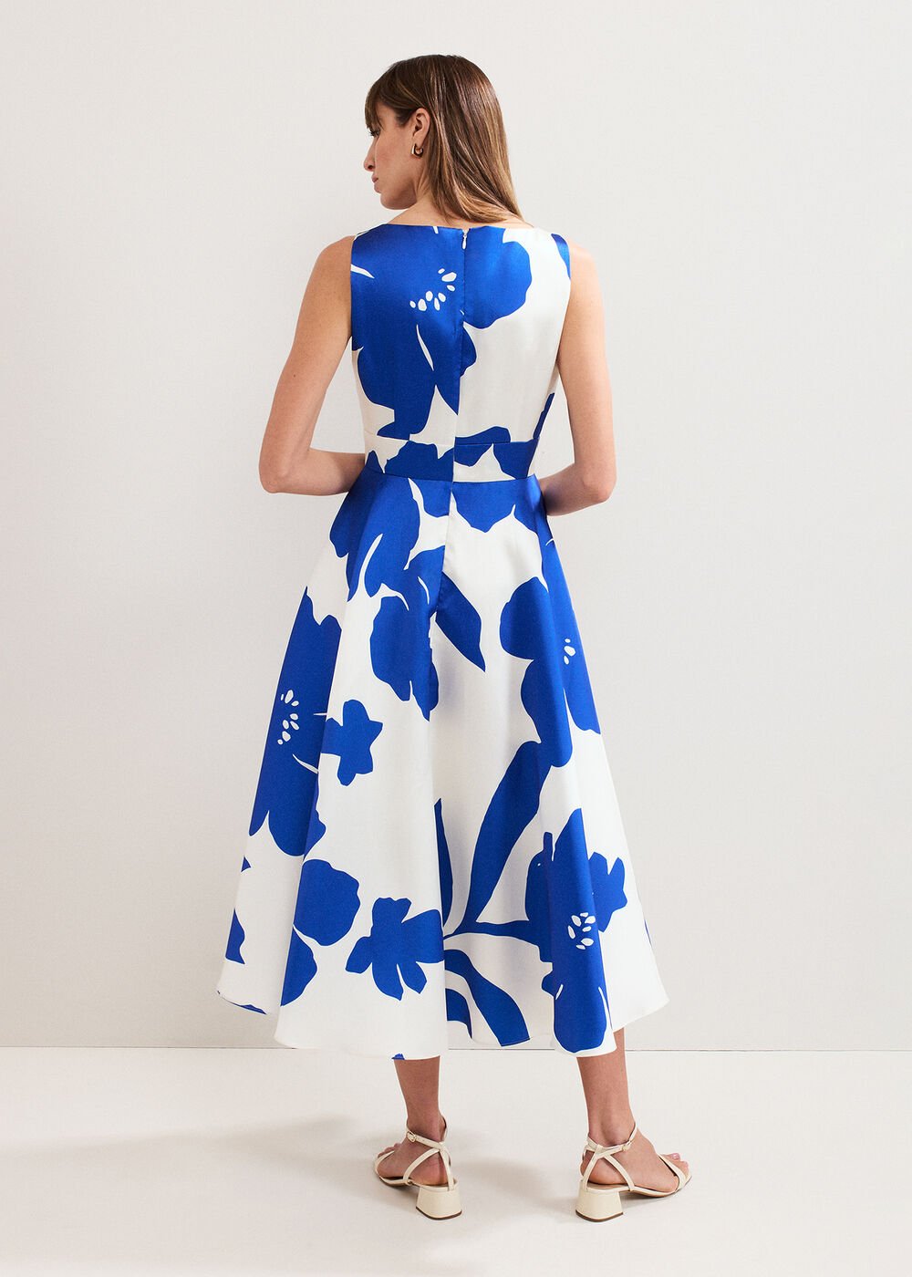Delicia Print Dress - Cobalt