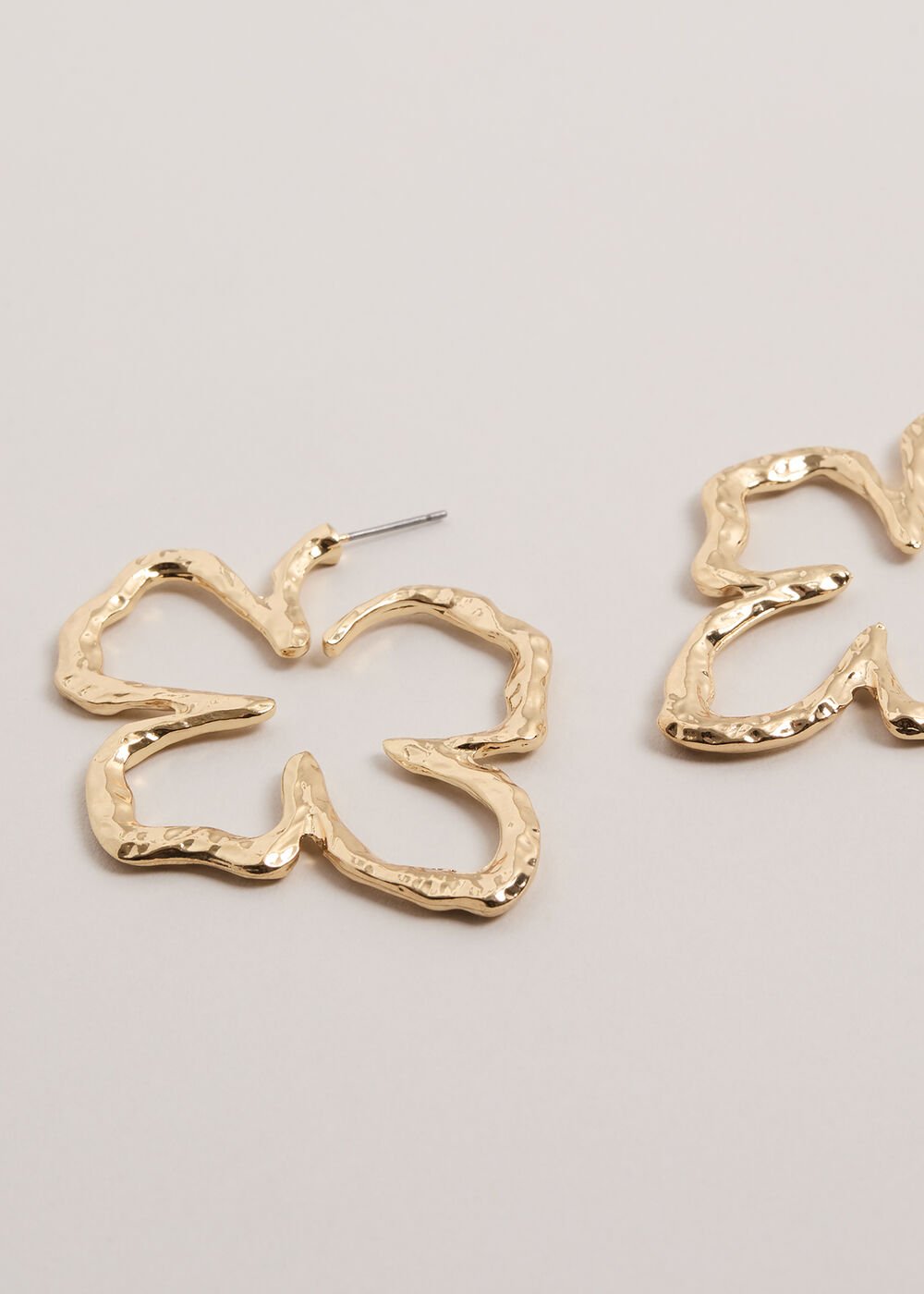 Flower Earrings - Gold