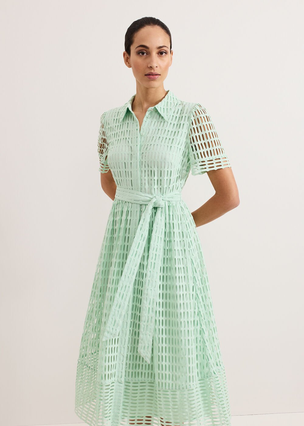 Sandy Lace Dress - Green