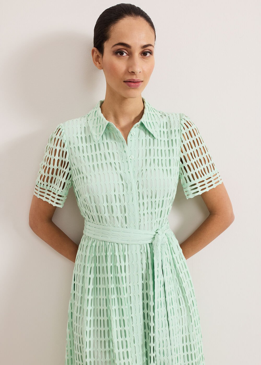 Sandy Lace Dress - Green