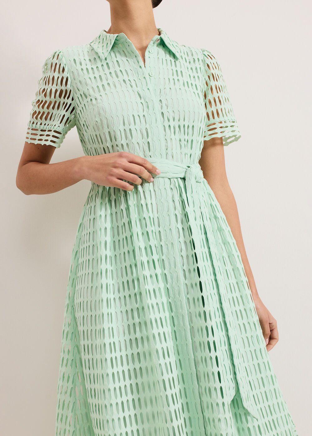 Sandy Lace Dress - Green