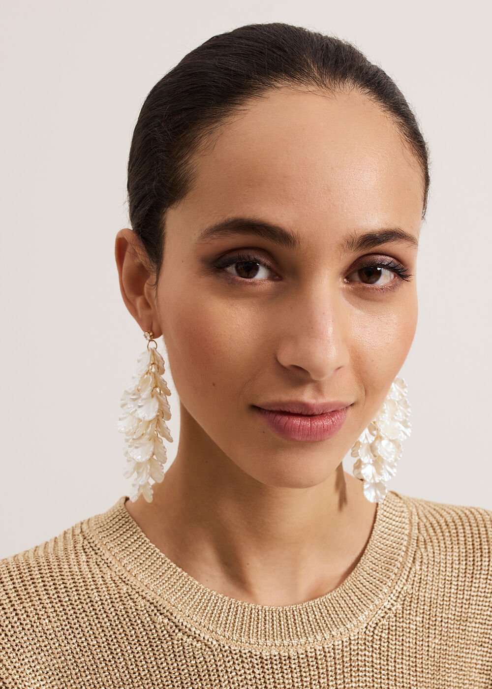 Petal Earrings - Ivory