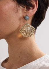 Shell Earrings - Gold