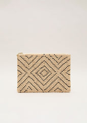Beaded Clutch Bag - Neutral