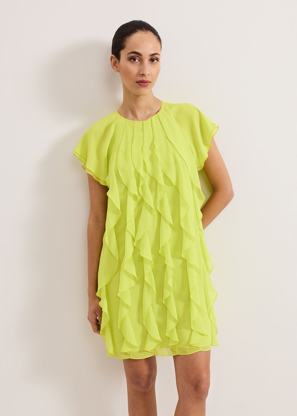 Claudette Dress - Lime
