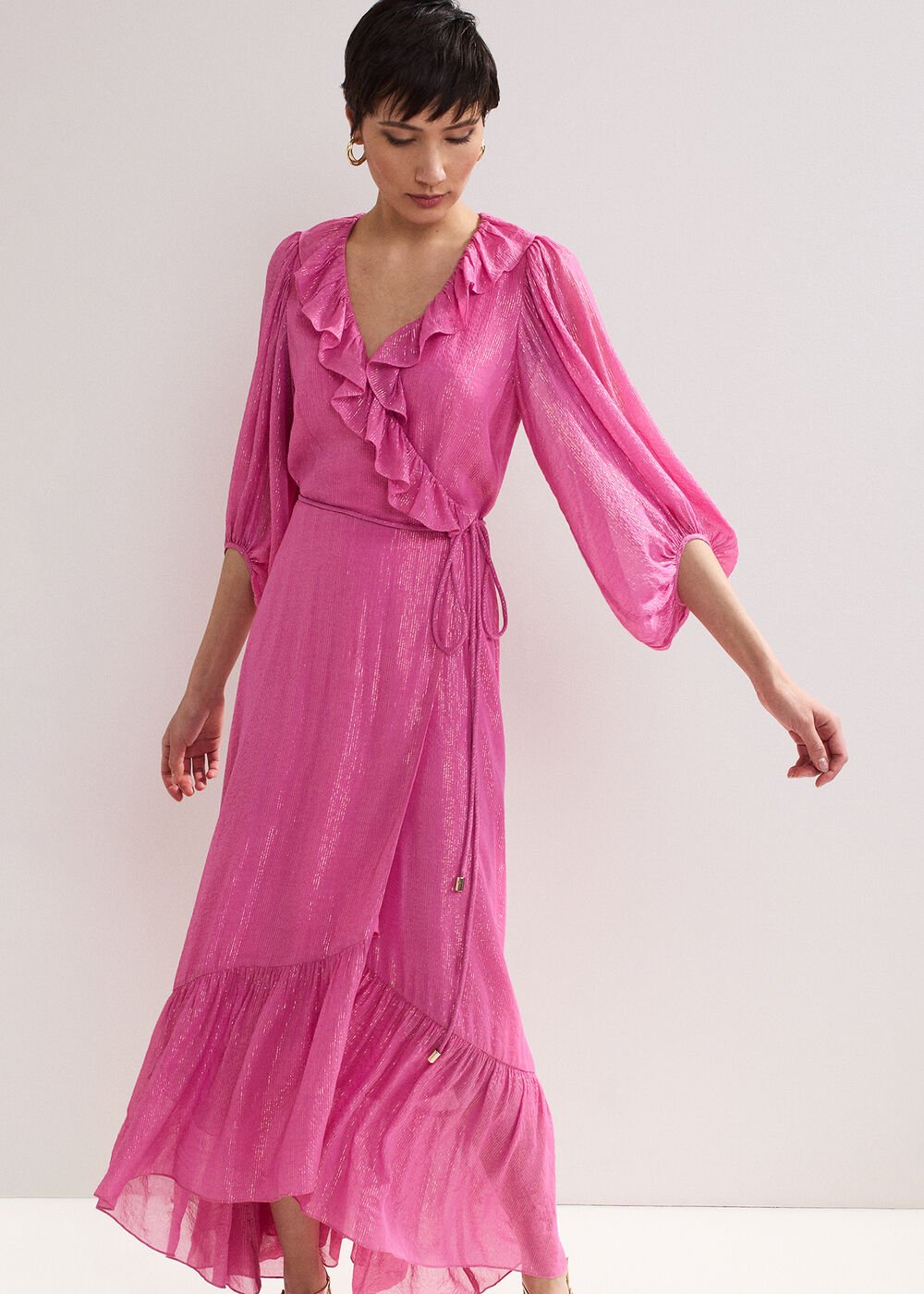 Araminta Wrap Dress - Pink