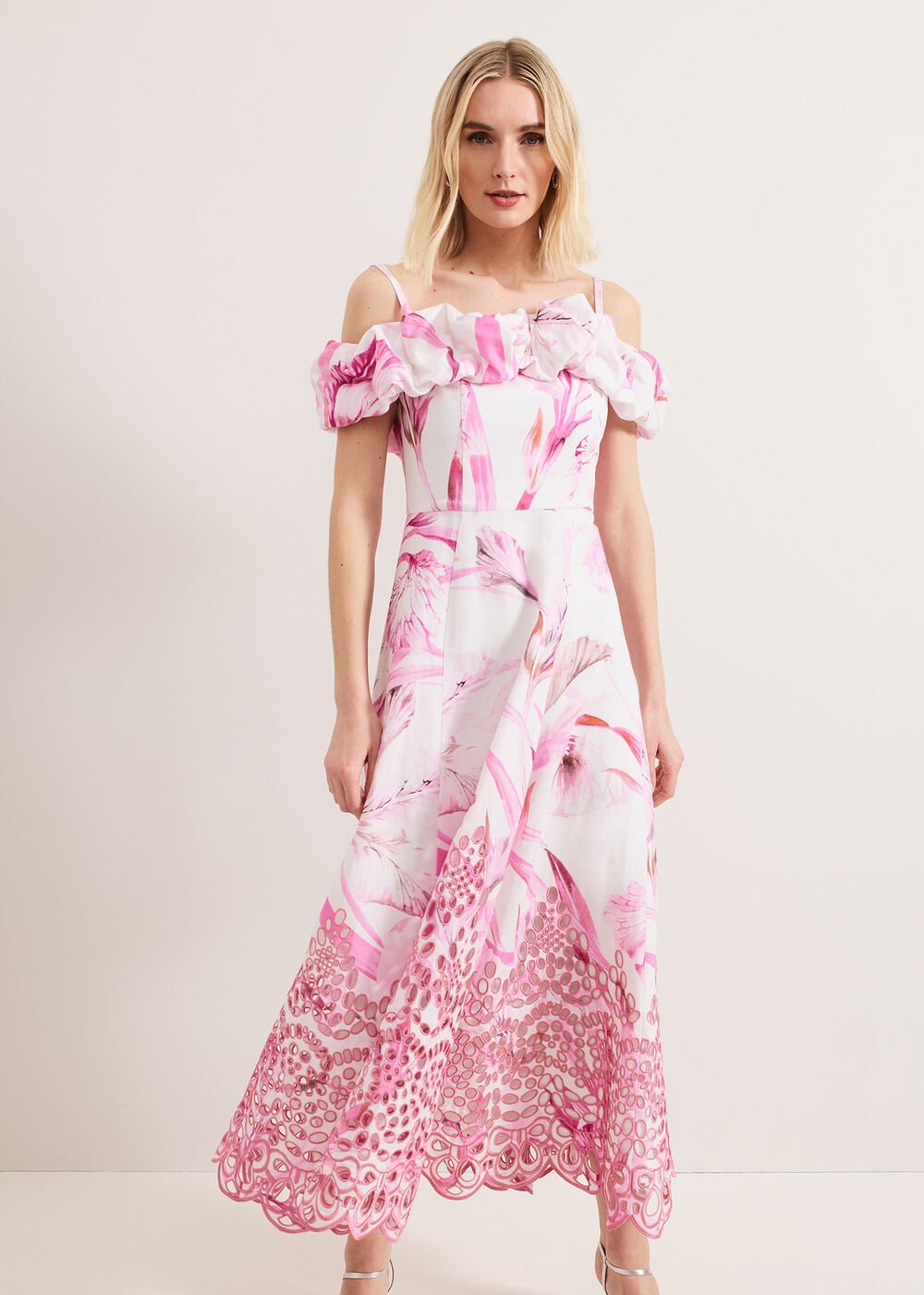 Esme Linen Dress - Pink