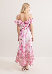 Esme Linen Dress - Pink